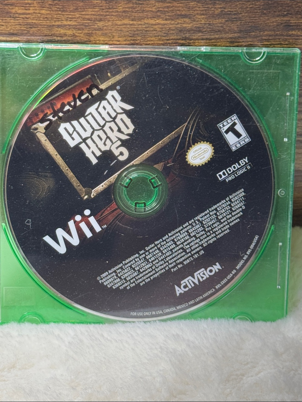 Nintendo Wii 2009 Guitar Hero 5